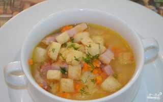 Гороховый суп с копченой грудинкой: пошаговые рецепты