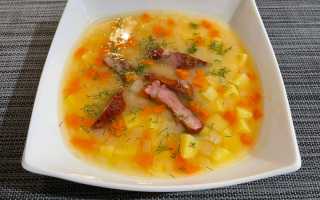 Гороховый суп с копченостями в мультиварке и скороварке