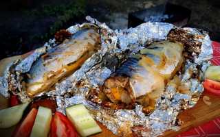 Копчение скумбрии: на костре, мангале и в фольге