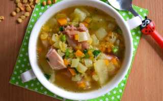 Гороховый суп с копченым окорочком: рецепты с фото