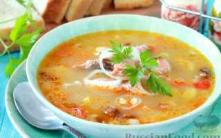 Суп с копченым лососем