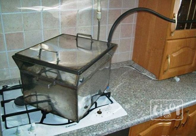 Домашняя коптильня для газовой плиты Коптильня горячего копчения