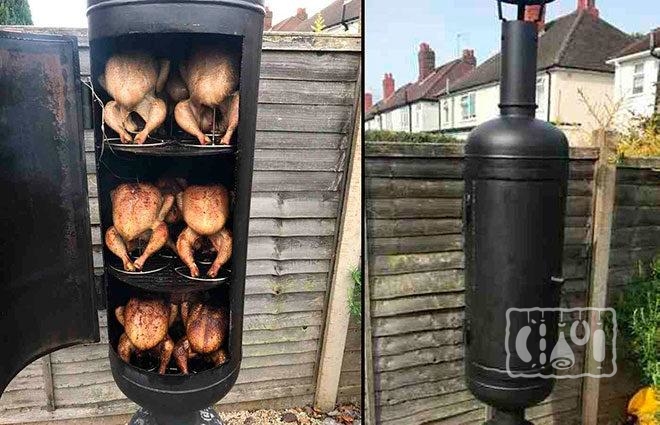 Коптильная камера в открытом и закрытом виде Копчение курицы в коптильной камере