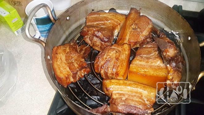 Копчение сала на газовой плите