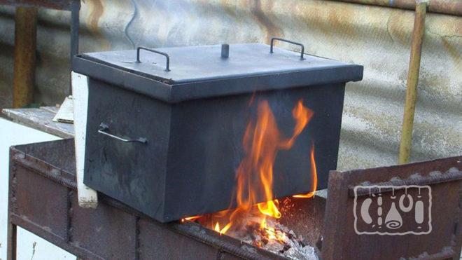 Коптильня горячего копчения Коптильня горячего копчения