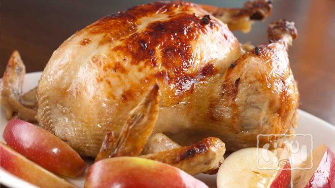 Курица с яблоками Курица с яблоками