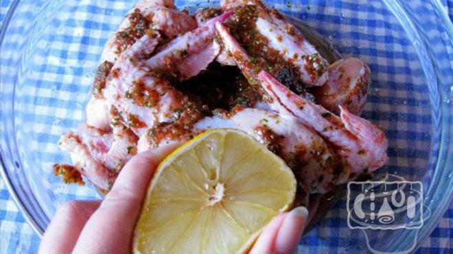 Маринад для крылышек с лимоном и медом