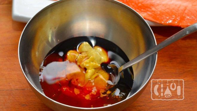 Маринад с соевым соусом и горчицей