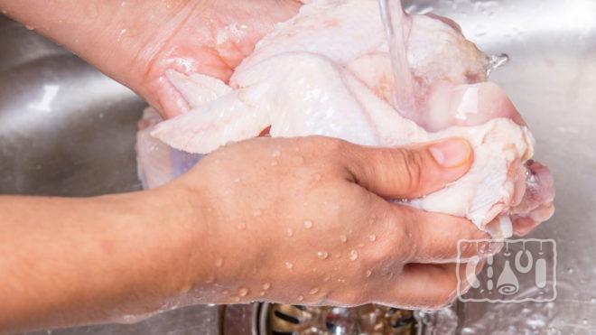 Промывание курицы Промывание курицы