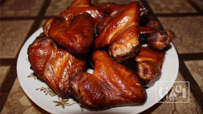 Сырокопчёные крылья холодного копчения