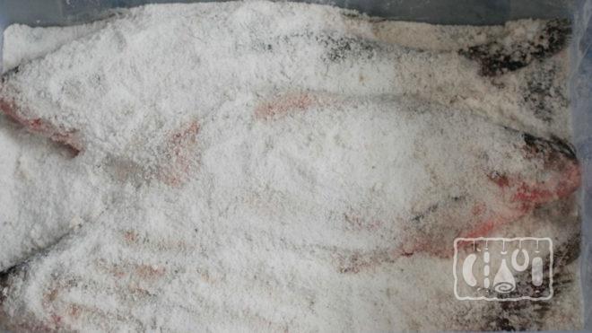 Засолка голавля сухим методом